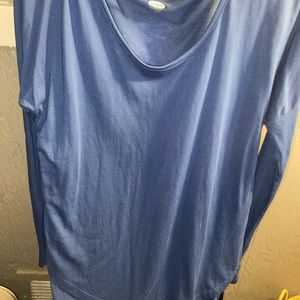 Blue old navy long sleeve basic tee size small